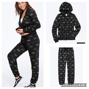 NIP. BLING PERFECT FULL ZIP HOODIE AND PANTS